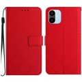 For Xiaomi Redmi A1 / A2 Rhombic Grid Texture Leather Phone Case(Red)