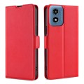 For Motorola Moto G Play 4G 2024 Ultra-thin Voltage Side Buckle Horizontal Flip Leather Phone Case(R