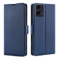 For Motorola Moto G24 4G Ultra-thin Voltage Side Buckle Horizontal Flip Leather Phone Case(Blue)