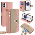 For Nothing Phone 1 Crossbody Litchi Texture Leather Phone Case(Pink)