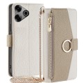 For Tecno Pova 6 Pro 5G Crossbody Litchi Texture Leather Phone Case(White)