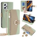 For Xiaomi Redmi Note 11T Pro 5G/11T Pro+ 5G Crossbody Litchi Texture Leather Phone Case(Green)