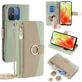 For Xiaomi Redmi 12C 4G Crossbody Litchi Texture Leather Phone Case(Green)