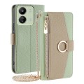 For Xiaomi Redmi 13C Crossbody Litchi Texture Leather Phone Case(Green)