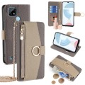 For Nokia C21 Crossbody Litchi Texture Leather Phone Case(Grey)