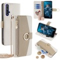 For Honor 20 Crossbody Litchi Texture Leather Phone Case(White)