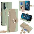 For Honor 20 Pro Crossbody Litchi Texture Leather Phone Case(Green)