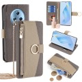 For Honor Magic5 Crossbody Litchi Texture Leather Phone Case(Grey)