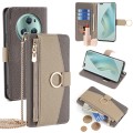 For Honor Magic5 Pro Crossbody Litchi Texture Leather Phone Case(Grey)