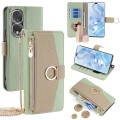 For Honor 80 Pro Crossbody Litchi Texture Leather Phone Case(Green)
