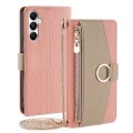 For Samsung Galaxy A05s 4G Crossbody Litchi Texture Leather Phone Case(Pink)