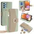 For Samsung Galaxy A32 4G Crossbody Litchi Texture Leather Phone Case(Green)