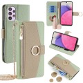 For Samsung Galaxy A33 5G Crossbody Litchi Texture Leather Phone Case(Green)