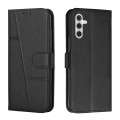 For Samsung Galaxy S24 Stitching Calf Texture Buckle Leather Phone Case(Black)