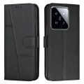 For Xiaomi 14 Stitching Calf Texture Buckle Leather Phone Case(Black)