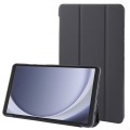 For Samsung Galaxy Tab A9 Tri-fold Holder Flip Horizontal Flip TPU Leather Tablet Case(Black)