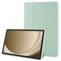 For Samsung Galaxy Tab A9+ Tri-fold Holder Flip Horizontal Flip TPU Leather Tablet Case(Green)