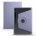 For Samsung Galaxy Tab S9+ X810 Acrylic 360 Degree Rotation Holder Tablet Leather Case(Lavender Purp