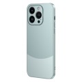 For iPhone 15 Pro Max Two Color Frosted Shockproof Phone Case(Cyan)