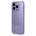 For iPhone 15 Pro Max Two Color Frosted Shockproof Phone Case(Purple)