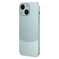 For iPhone 15 Plus Two Color Frosted Shockproof Phone Case(Cyan)