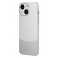 For iPhone 15 Plus Two Color Frosted Shockproof Phone Case(Silver)