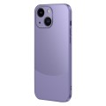 For iPhone 15 Two Color Frosted Shockproof Phone Case(Purple)