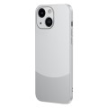 For iPhone 14 Two Color Frosted Shockproof Phone Case(Silver)