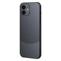 For iPhone 12 Two Color Frosted Shockproof Phone Case(Black)