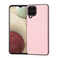 For Samsung Galaxy A22 4G Litchi Pattern Stitched Side-mounted Phone Case(Pink)
