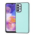 For Samsung Galaxy A23 4G Litchi Pattern Stitched Side-mounted Phone Case(Mint Green)
