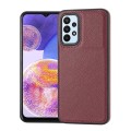 For Samsung Galaxy A05s Litchi Pattern Stitched Side-mounted Phone Case(Dark Red)
