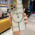 For iPhone 11 Pro Max Electroplating 3D Love TPU Phone Case(Gold)