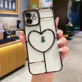 For iPhone 11 Electroplating 3D Love TPU Phone Case(Black)