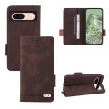 For Google Pixel 8a Magnetic Clasp Leather Phone Case(Brown)