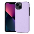 For iPhone 13 Litchi Pattern Stitched Side-mounted Phone Case(Purple)