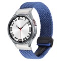 For Samsung Galaxy Watch 6 / 5 / 4 Magnetic Fold Buckle Nylon Woven Watch Band(Blue)