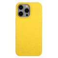 For iPhone 15 Pro Max Wheat Straw Material + TPU Phone Case(Yellow)