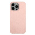 For iPhone 15 Pro Max Wheat Straw Material + TPU Phone Case(Pink)