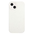 For iPhone 15 Plus Wheat Straw Material + TPU Phone Case(White)