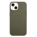 For iPhone 15 Plus Wheat Straw Material + TPU Phone Case(Army Green)
