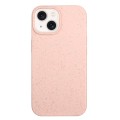 For iPhone 15 Wheat Straw Material + TPU Phone Case(Pink)