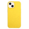 For iPhone 14 Plus Wheat Straw Material + TPU Phone Case(Yellow)