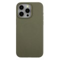 For iPhone 12 Pro Max Wheat Straw Material + TPU Phone Case(Army Green)