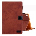 For Samsung Galaxy Tab A9 Cloth Texture Leather Tablet Case(Brown)
