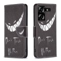 For Tecno Pova 5 Colored Drawing Pattern Leather Phone Case(Smirk)