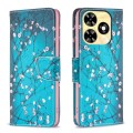 For Tecno Spark Go 2024 / 20C / POP 8 Colored Drawing Pattern Leather Phone Case(Plum Blossom)