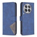 For Tecno Camon 30 Premier 5G Magnetic Buckle Rhombus Texture Leather Phone Case(Blue)