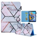 For Samsung Galaxy Tab A9+ Colored Drawing Leather Tablet Case(Grid)