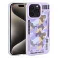 For iPhone 15 Pro Mutural Billboard Series Phone Case(Purple)